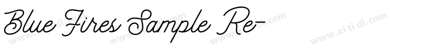 Blue Fires Sample Re字体转换